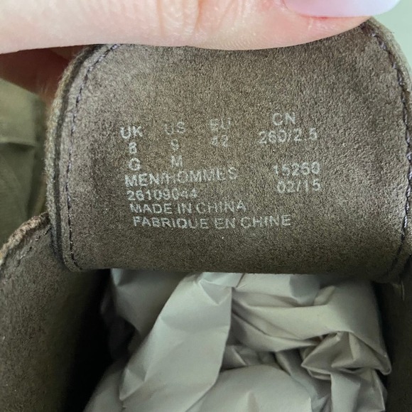 Clarks | Mens Suede‎ Tan Bushacre Shoes 9 - Picture 6 of 6